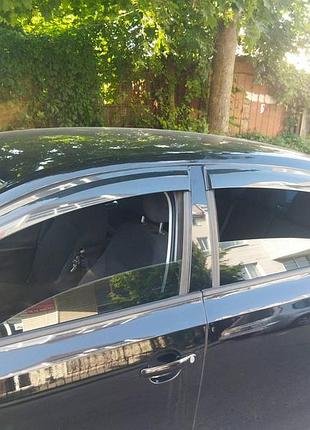 Ветровики на окна (4 шт., sunplex sport) для volkswagen jetta 2011-2018 гг