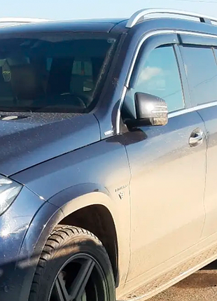 Ветровики с хромированным молдингом (4 шт, hic) для mercedes gle w167 2018- гг