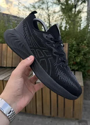 Кросівки asics gel cumulus, чорні (літні) 2828-1