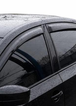 Ветровики sd (4 шт, hic) для volkswagen polo 2010-2017 гг