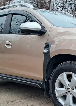 Ветровики на окна (4 шт, hic) для dacia duster 2018-2024 гг