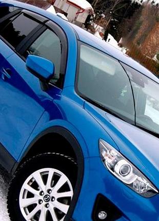 Ветровики на окна (4 шт, hic) для mazda cx-5 2012-2017 гг