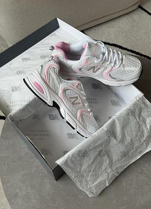 New balance 530 white raspberry