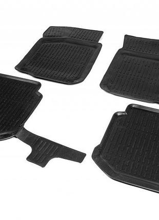 Резиновые коврики (4 шт, niken 3d) для skoda octavia i tour a4 1996-2010 гг