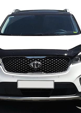 Дефлектор капота (eurocap) для kia sorento iii um 2014-2020 гг