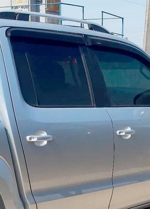 Ветровики на окна (4 шт, hic) для volkswagen amarok 2010-2022 гг