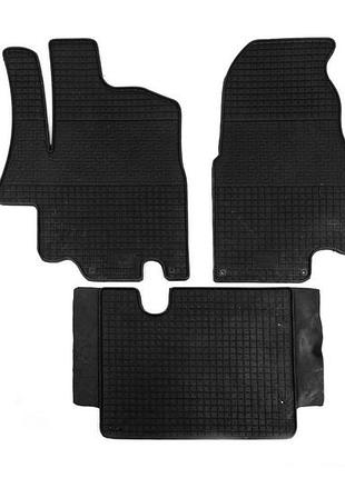 Резиновые коврики (3 шт, polytep) для renault master 1998-2010 гг