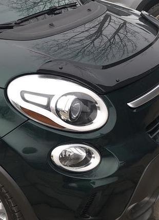Дефлектор капота 500l (eurocap) для fiat 500/500l 2013-2022 гг