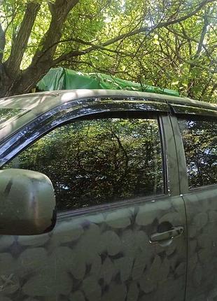 Ветровики на окна (4 шт., sunplex sport) для toyota hilux 2015- гг