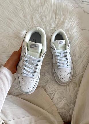 Nike dunk low white grey 2