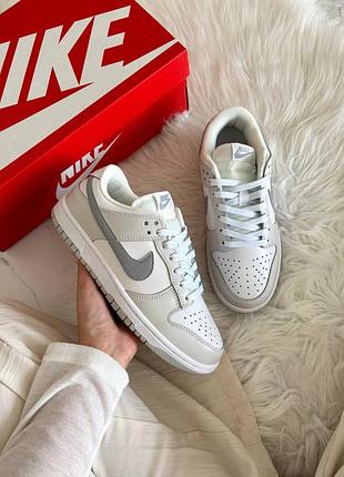 Nike dunk low white grey 3