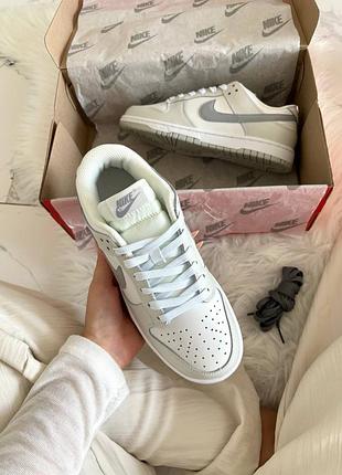 Nike dunk low white grey 4