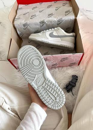 Nike dunk low white grey 5