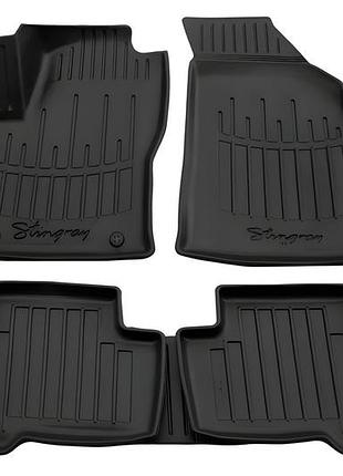 Коврики резиновые stingray 3d (5 шт, полиуретан) для fiat fiorino/qubo 2008-2024 гг