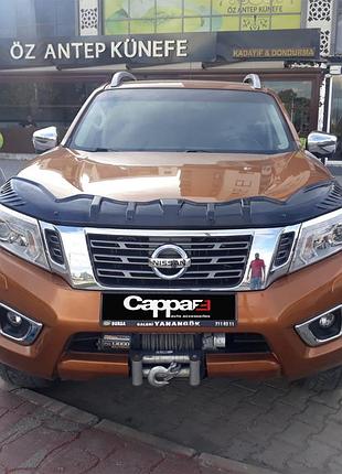 Дефлектор капота bat-style (eurocap) для nissan navara/np300 2016- гг