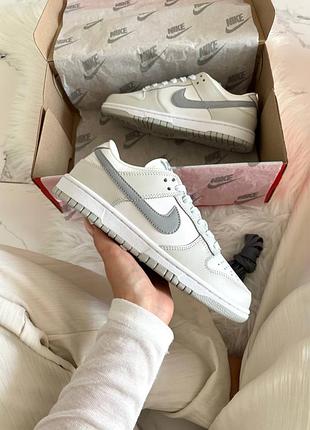 Nike dunk low white grey 6
