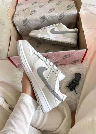 Nike dunk low white grey 7