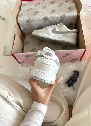 Nike dunk low white grey 8
