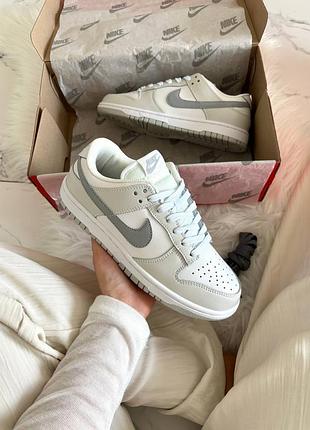 Nike dunk low white grey 9