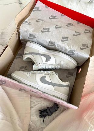 Nike dunk low white grey 10