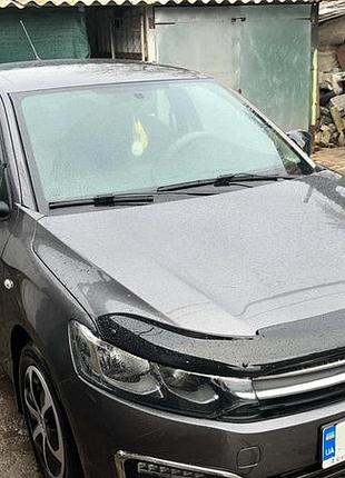 Дефлектор капота (eurocap) для citroen c-elysee 2013-2022 гг