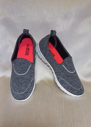 Слипоны active walkers мокасины кроссовки 38-39 г. женские