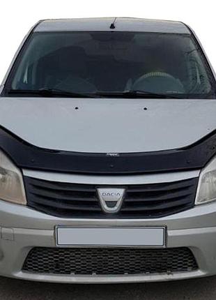 Дефлектор капота (eurocap) для dacia sandero 2007-2013 гг