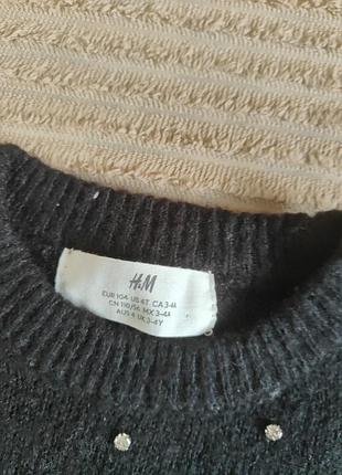 Кофта h&m чорна на 3-4 роки 4
