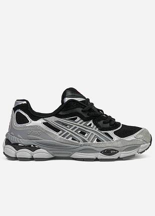 Asics gel nyc silver black grey