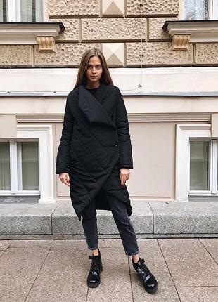 Черная куртка пальто irina tydnyuk