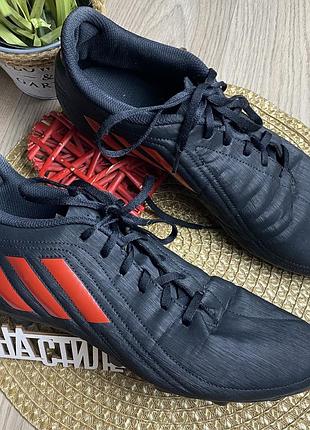 Футбольні бутси 47р-29,0см adidas deportivo fxg чорний колір