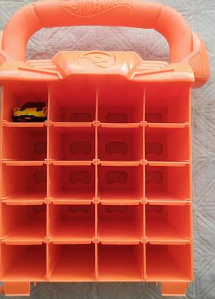 Бокс-гараж для зберігання машинок hot wheels,20 шт