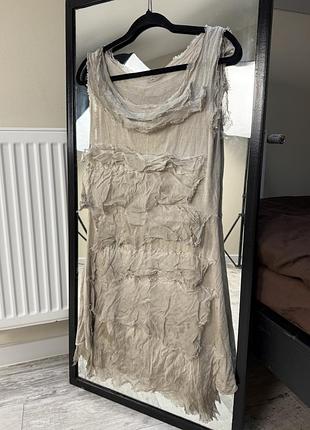 Сукня tempo paris 6206jl багатоярусна бежева, one size