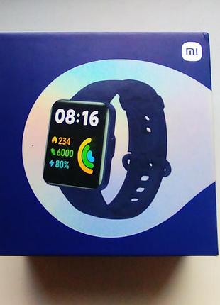 Redmi watch 2 lite (синий) — почти новый, в оригинальной коробке