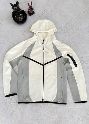 Зіп-худі niketech fleece white