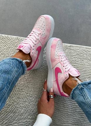 Кроссовки nike air force 1 low "pink denim"