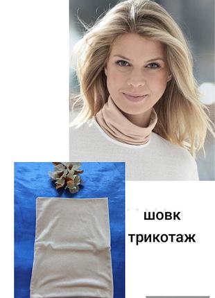 Patra, натуральный эко шелк, бафф, шалик, снуд
