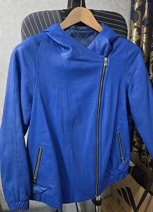 Кожаная куртка двусторонняя isnova lazer fur, р.m,