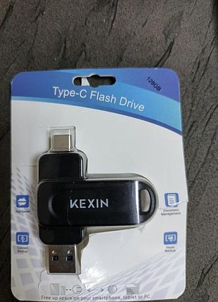 Флэш-накопитель Беззубикn type-c / usb 3.0 (128 gb)