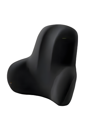 Ортопедична подушка для попереку memory foam для авто та офісного крісла чорна