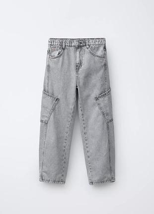 Zara, новые с биркой крутейшие карго багги джинсы