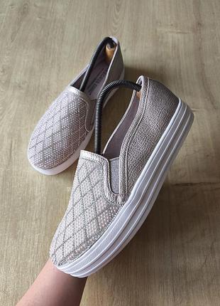 Стильные женские слипоны  skechers, оригинал, р.38