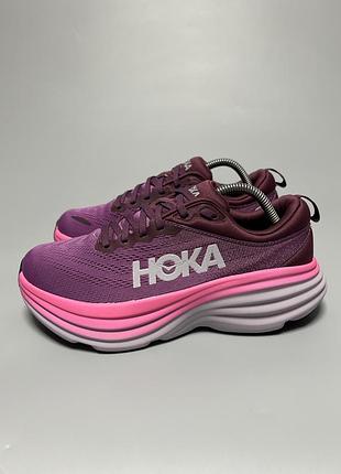 Кросівки для комфортної ходьби бігу тренувань hoka one one bondi 8 оригінал 1127952 bgwn
