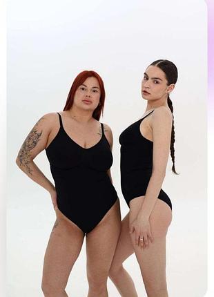 Корректирующий бесшовный боди от slim, размер л, черный