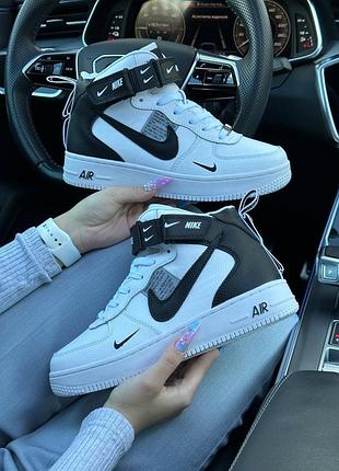 Зимові кросівки nike air force 1 utility high хутро