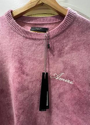 Amiri pink sweatshirt 2