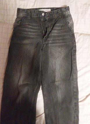 Джинсы baggy черные bershka,