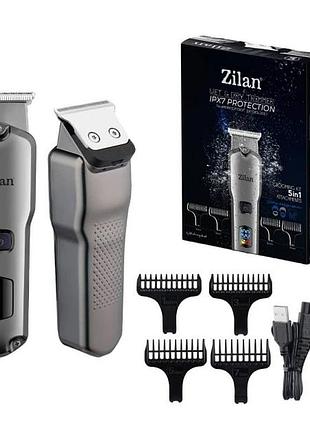 Тример для бороди та вусів 5 в 1 zilan zln8634