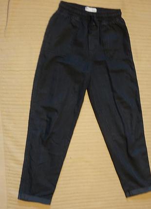 Классные черные  джинсы-мом primark cares denim co jeans xs