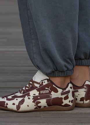 Кроссовки puma speedcat cow print